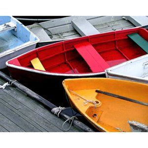 Rowboats at the Pier  8 x 10 print